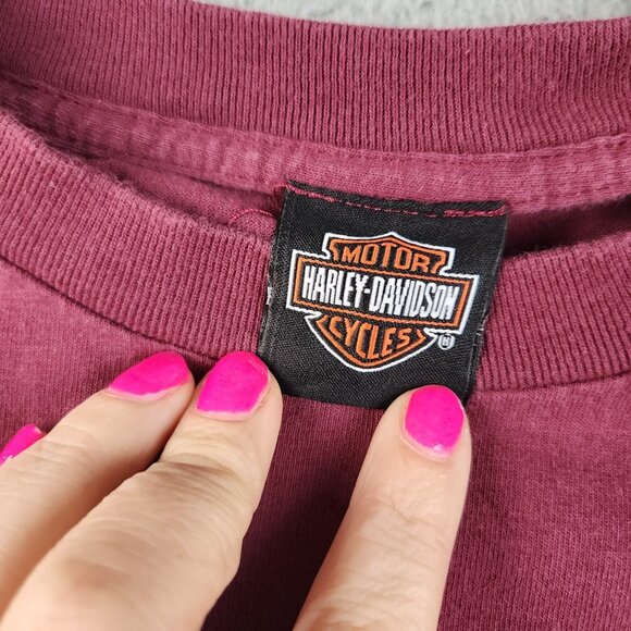 Harley Davidson Shirt Large Texas Independence College Station Long Sleeve Logo - Picture 4 of 11